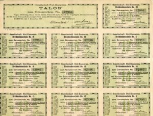IM055 recto - Coupons société Süd-Kamerun.